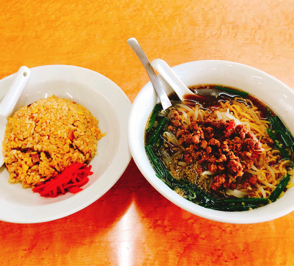 「台湾ラーメン、炒飯 ランチセット」@四川料理 長楽の写真