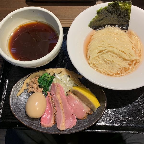 特製鴨出汁手揉み醤油つけ麺