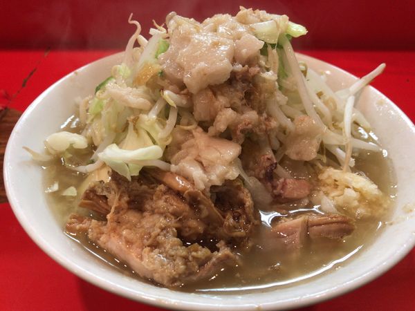 「小ラーメン(麺少なめ)＋チーズ」@ラーメン二郎 府中店の写真