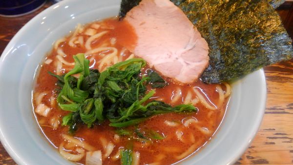 「ラーメン」@らーめん武道家 口の写真