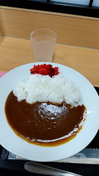 「カレーライス（蕎麦とのセットメニュー）」@一ぷく 橋本店の写真