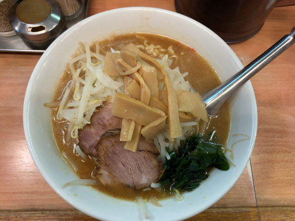 「味噌ラーメン餃子3個セット950円」@えぞ菊 戸塚店の写真