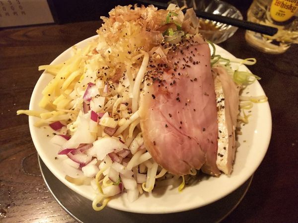 「汁なし二郎そば」@立ち呑み居酒屋 金町製麺の写真