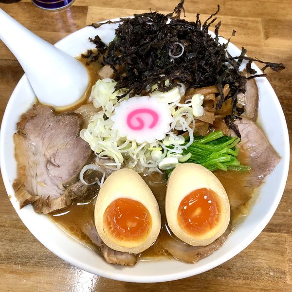 「【限定】味噌チャーシューメン1300+味玉100」@オランダ軒の写真