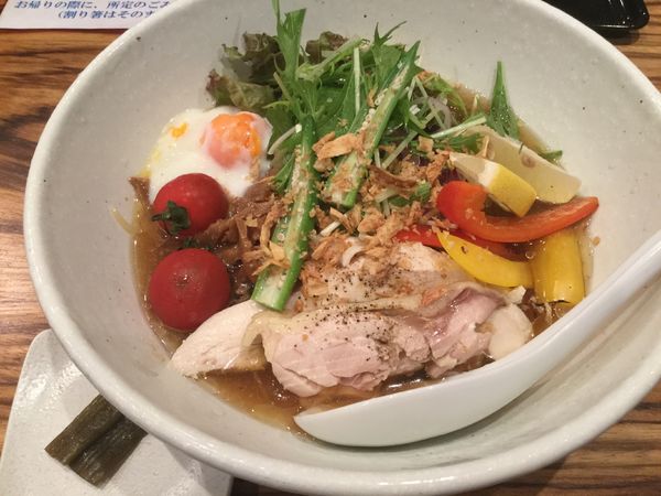 「【夏季限定】冷やしレモンラーメン(¥1,000)」@ラーメンバル 青の写真