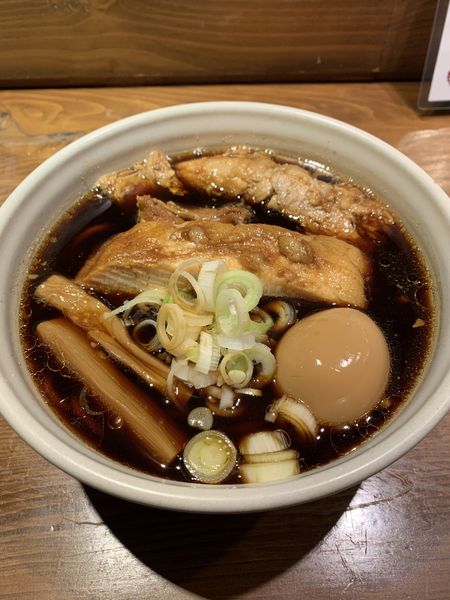 「micro 990円 煮玉子55円」@人類みな麺類 東京本店の写真