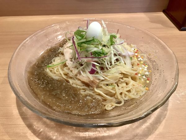 「柚子と煮干しの冷やしそば」@らぁ麺 はやし田 武蔵小杉店の写真