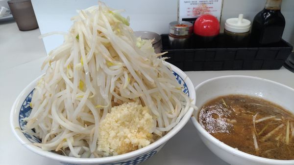 「つけ麺中盛り＋野菜増しタマネギ」@ラーメン大 我孫子店の写真