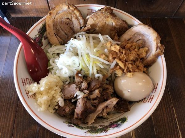 「油そば 並 トッピングA「ニンニク」(1,000円)」@豚の穴の写真