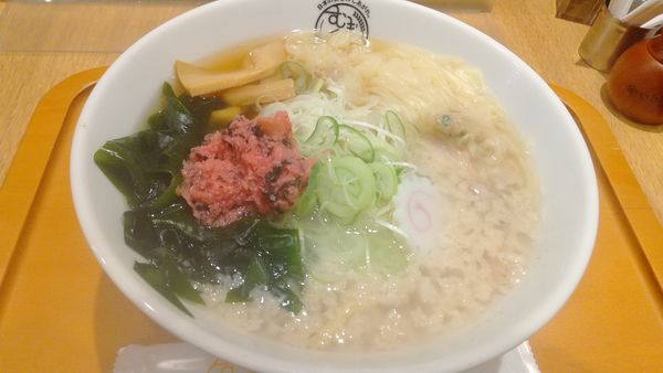 「背脂梅生姜880円、ワンタン150円＠むぎくらべ」@五福星の写真