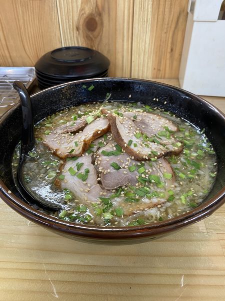 「塩焼豚麺」@ラーメン ガキ大将 都留店の写真