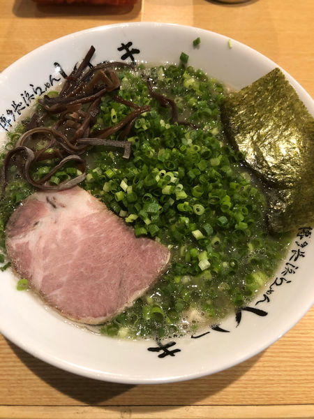 「ネギラーメン」@博多長浜らーめん いっき 戸塚安行店の写真