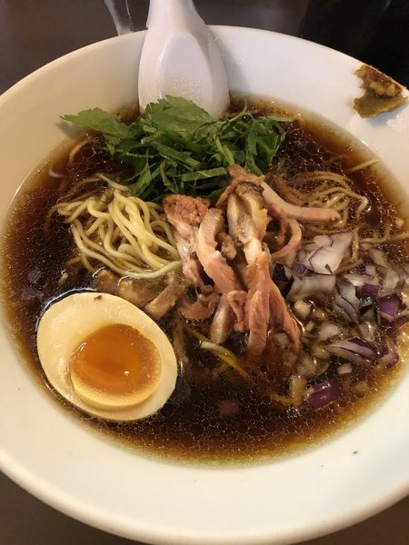 「【限定】秋刀魚節の冷やしソバ＋冷やし和え玉」@鶏こく中華 すず喜の写真