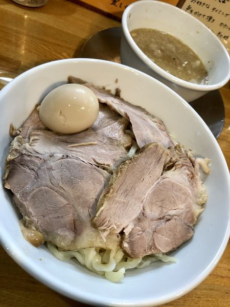 「肉つけそば (中脂) ￥1150＋大盛り￥100」@中華そば136の写真