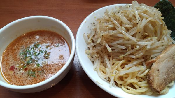 「味噌つけ麺＋もやし」@中華そば 七麺鳥の写真