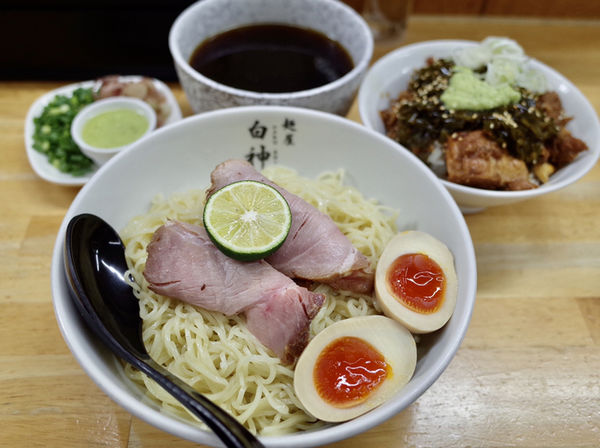 「がごめもりそば…940円・ネバネバにぐ飯…＋200円」@麺屋 白神の写真
