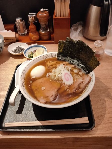 「特製中華そば＋特製卵かけご飯」@中華そば 勝本の写真