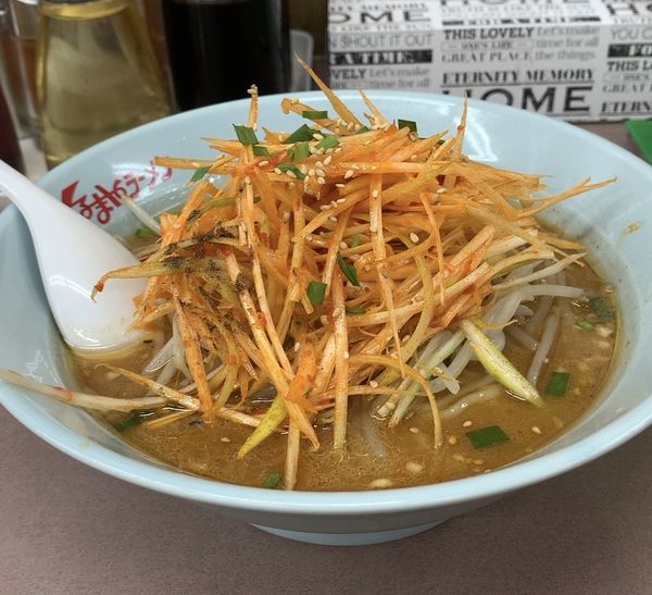 「ねぎ味噌ラーメン」@くるまやラーメン おゆみ店の写真