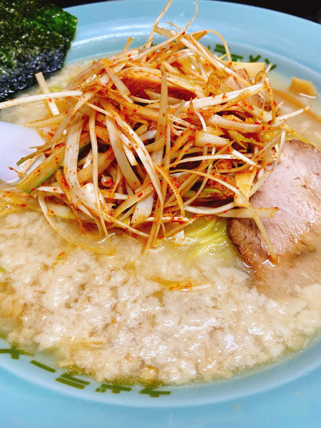 「中盛ラーメン　ネギトッピング」@ラーメンショップ椿 ひたちなか店の写真