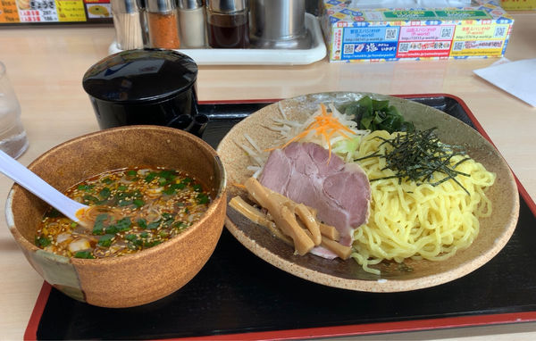 「うま辛つけめん ショウガ味」@めん丸 おゆみ野店の写真