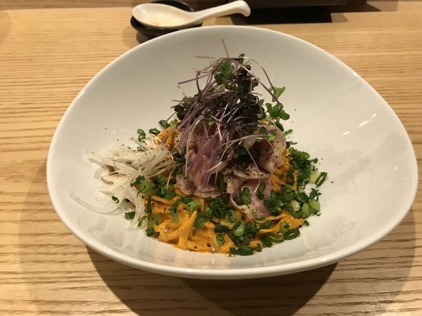 「ウニの和え玉」@米子さっかどうの写真