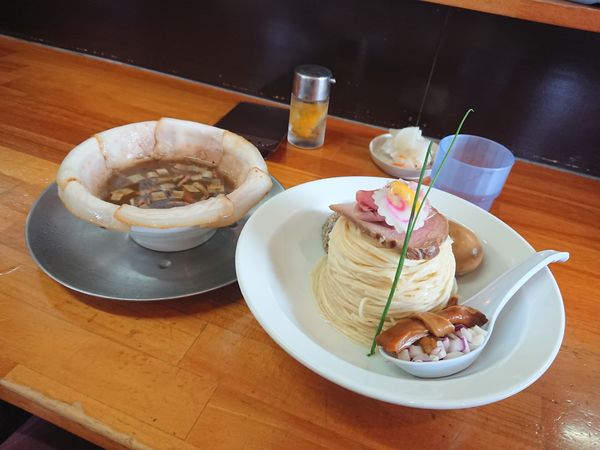 「期間限定 特つけそば中 1000円」@中華そば ひらこ屋の写真