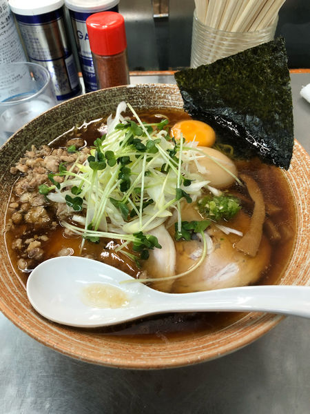「🇪🇸産生ハム原木出汁醤油ラーメン」@覆麺 智の写真
