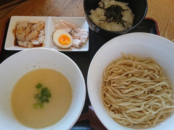 「【限定】ホタテのつけそば（ご飯割り付き）￥950」@和風らーめん 凪の写真