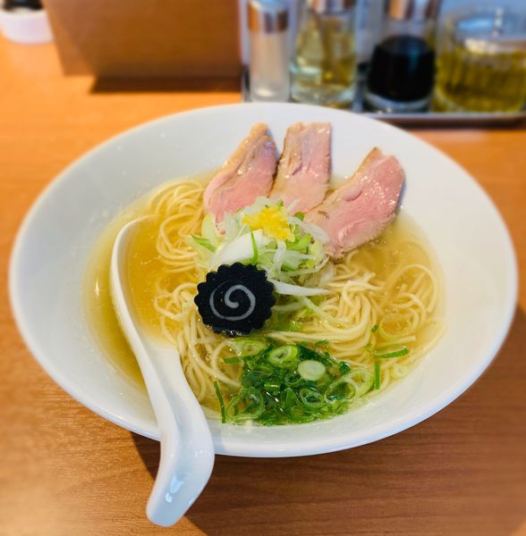 「鴨清湯煮干（塩￥800）」@麺屋 上々の写真