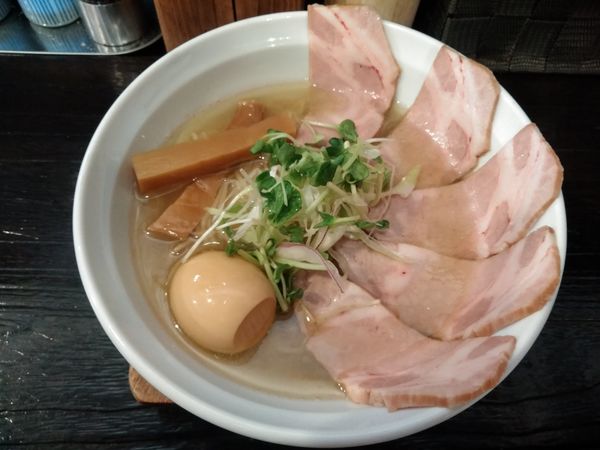 「貝だし中華そば(全部のせ)」@らぁ麺 ゆら吉の写真