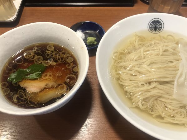「鶏醤油つけそば（950円）」@らぁ麺とうひちの写真