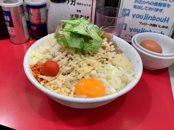 「冷やし中華追加豚2枚、全部」@用心棒 本号の写真