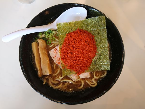 「辛っ風そば（中盛、3辛）」@和えそば・らーめん 胡麦の写真