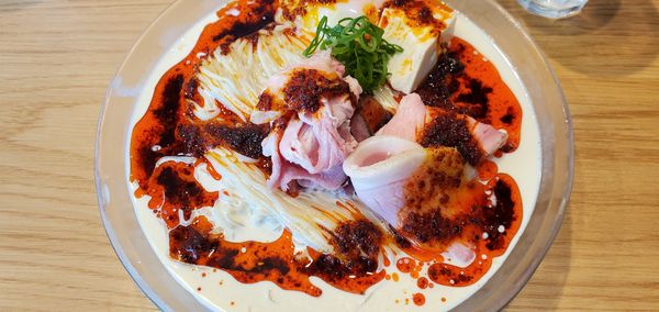 「限定　冷製クリーム豆乳辣麺」@らーめんMAIKAGURAの写真