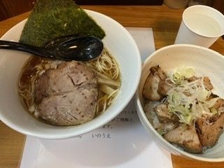 「煮干らーめん チャーシュー丼」@いのうえの写真