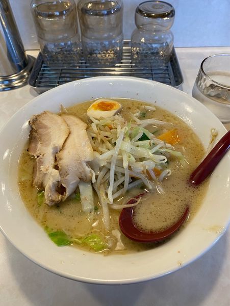 「塩白湯麺」@白湯ラーメン 焔の写真