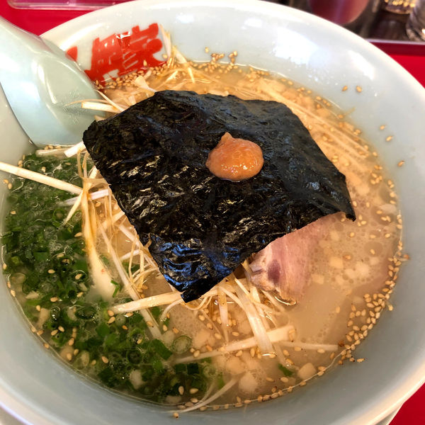 「朝ラーメン　470円　ネギ和え　120円」@ラーメン山岡家 大泉店の写真