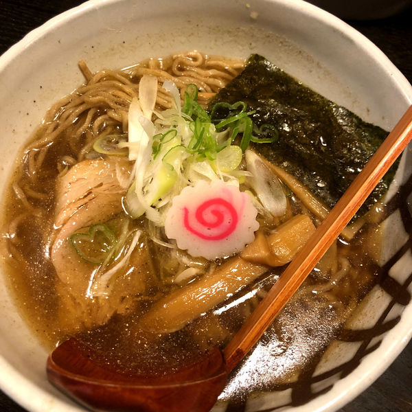 「中華そば醤油（魚風味）750円」@中華そば 花菱の写真