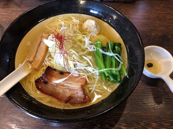 「しおそば」@焙煎汐蕎麦処 金字塔の写真