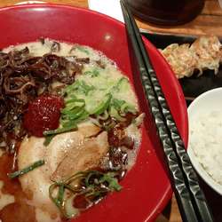 赤丸新味＋きくらげ＋Aランチ（白ごはん＋餃子）