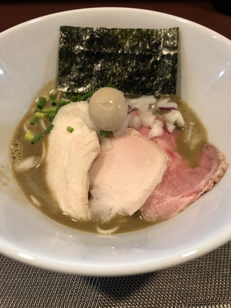 「ゆとりラーメン濃厚　1000円　和え玉　200円」@かき物語の写真