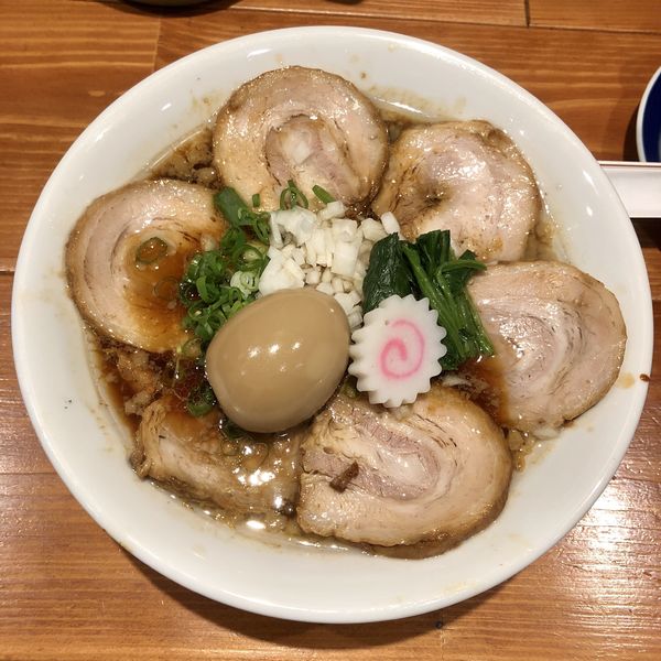 「＜本日限定＞ 背脂チャーシュー麺 ￥1000」@麺屋 真心の写真