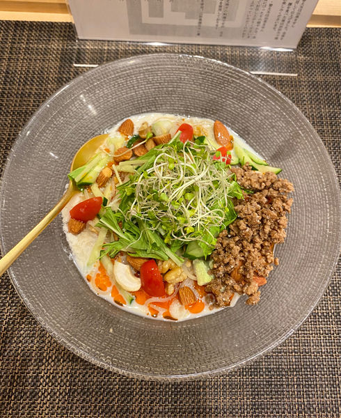 「豆乳冷担々麺¥990」@自家製麺ほんまの写真