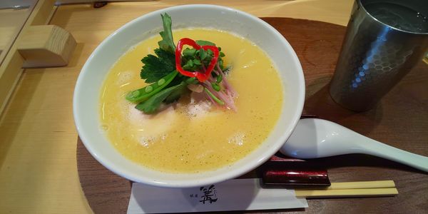 「鶏白湯Soba」@銀座 篝 本店の写真