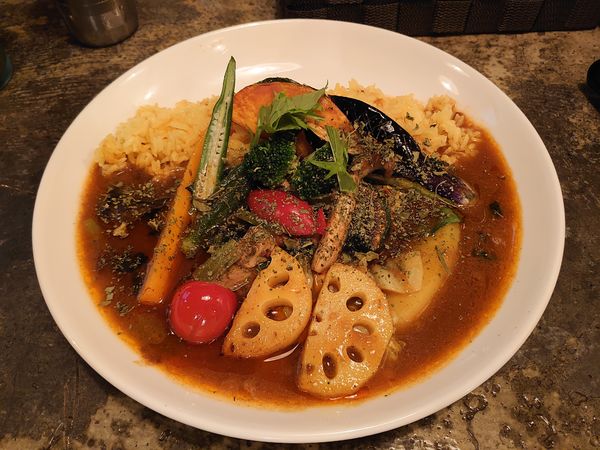 「チキン野菜カレー(1080円)」@ぽか羅の写真