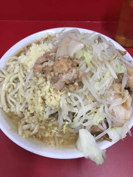 「小ぶた、ニンニク、アブラ、ショウガ」@ラーメン二郎 大宮公園駅前店の写真