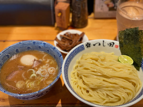 「濃厚特製つけ麺＋メンマ」@つじ田 飯田橋店の写真