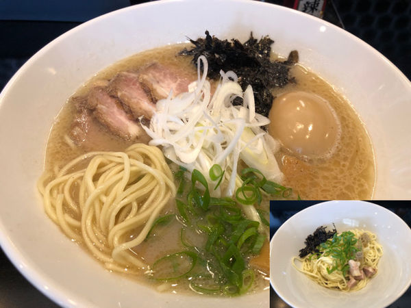 「特製しろ1080円、替え玉150円」@茨城豚骨豚骨堂の写真