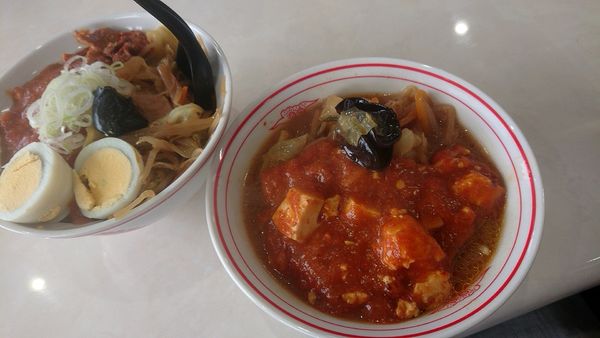 「半蒙古丼半ラーメンセット(900円)」@蒙古タンメン中本 高崎店の写真