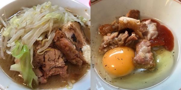「ラーメン　スペ卵（ニンニク少なめ、炙り）」@成蹊前ラーメン 吉祥寺の写真